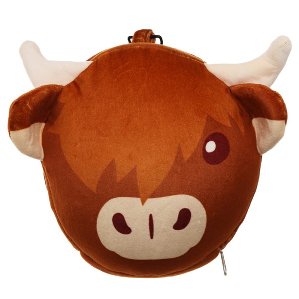 Relaxeazzz Travel Pillow & Eye Mask - Highland Coo Cow CUSH262 - Image 8