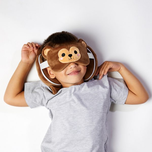 Relaxeazzz Travel Pillow & Eye Mask - Monkey CUSH253 - Image 2