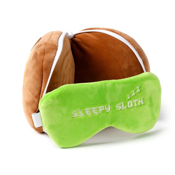 Relaxeazzz Travel Pillow & Eye Mask - Sloth CUSH276 - Image 3