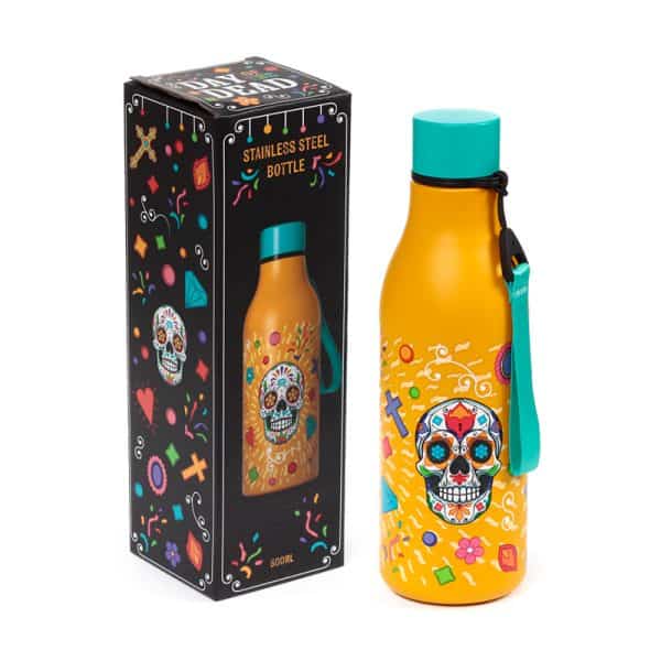 Reusable Insulated Drinks Bottle 500ml - Day of the Dead Reusable Insulated Drinks Bottle 500ml - Day of the Dead