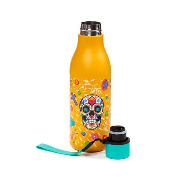 Reusable Insulated Drinks Bottle 500ml - Day of the Dead Reusable Insulated Drinks Bottle 500ml - Day of the Dead