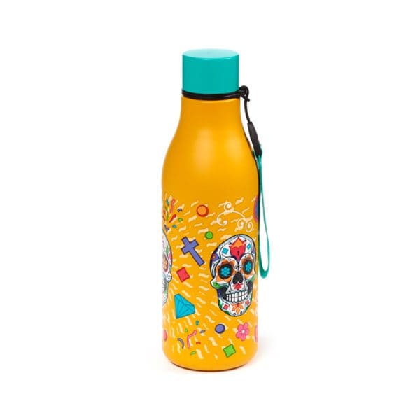 Reusable Insulated Drinks Bottle 500ml - Day of the Dead Reusable Insulated Drinks Bottle 500ml - Day of the Dead