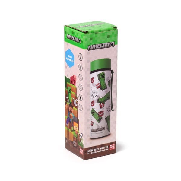 Reusable Insulated Drinks Bottle Digital Thermometer - Minecraft SSS… BOOM BOT240 - Image 2