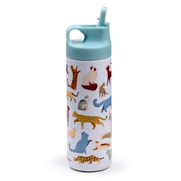 Reusable Insulated Flip Top Drinks Bottle 500ml - Feline Fine Cats BOT234 - Image 6