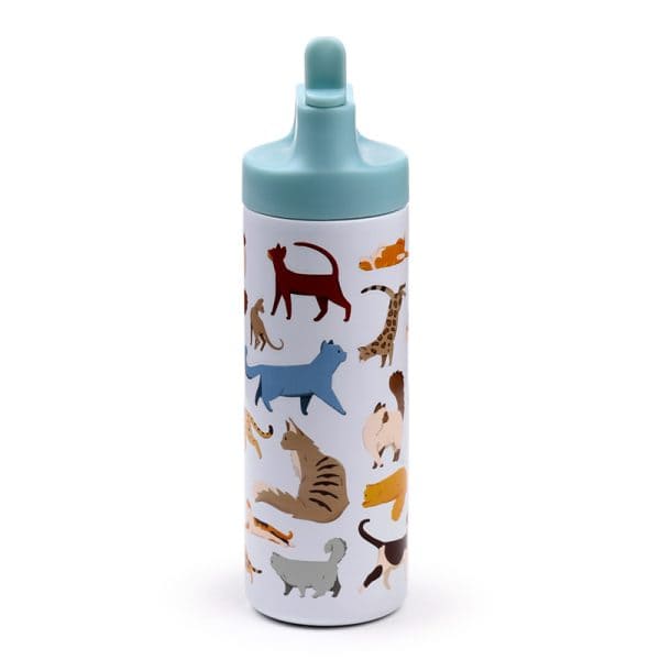 Reusable Insulated Flip Top Drinks Bottle 500ml - Feline Fine Cats BOT234 - Image 7