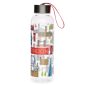 Reusable Water Bottle with Metallic Lid - London Icons
