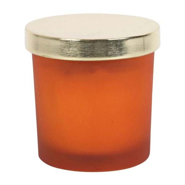 Sacral Chakra Orange Crystal Chip Candle Sacral Chakra Orange Crystal Chip Candle