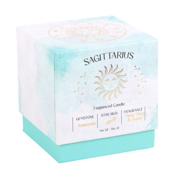 Sagittarius Ylang Ylang & Amber Gemstone Zodiac Candle Sagittarius Ylang Ylang & Amber Gemstone Zodiac Candle