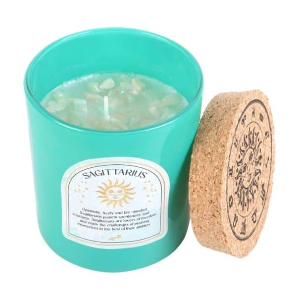 Sagittarius Ylang Ylang & Amber Gemstone Zodiac Candle Sagittarius Ylang Ylang & Amber Gemstone Zodiac Candle