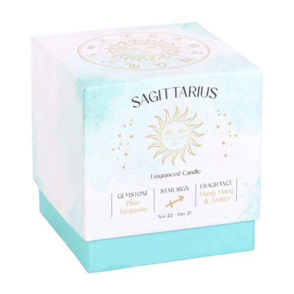 Sagittarius Ylang Ylang & Amber Gemstone Zodiac Candle Sagittarius Ylang Ylang & Amber Gemstone Zodiac Candle