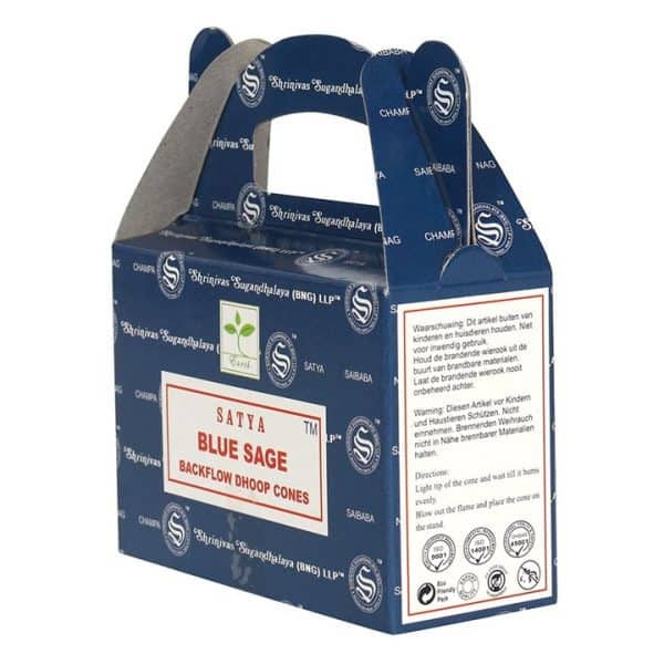 Set of 6 Blue Sage Backflow Incense Dhoop Cones by Satya (6/30) Set of 6 Blue Sage Backflow Incense Dhoop Cones by Satya (6/30)