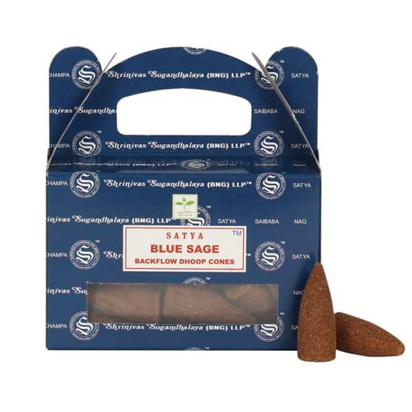 Set of 6 Blue Sage Backflow Incense Dhoop Cones by Satya (6/30) Set of 6 Blue Sage Backflow Incense Dhoop Cones by Satya (6/30)