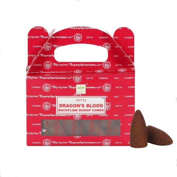 Set of 6 Dragon's Blood Backflow Dhoop Cones by Satya (6/30) Set of 6 Dragon's Blood Backflow Dhoop Cones by Satya (6/30)
