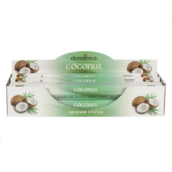 Set of 6 Packets of Elements Coconut Incense Sticks Set of 6 Packets of Elements Coconut Incense Sticks