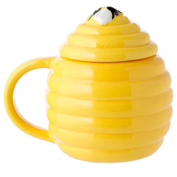 Shaped Ceramic Mug with Lid - Beehive MUG401 - Image 7