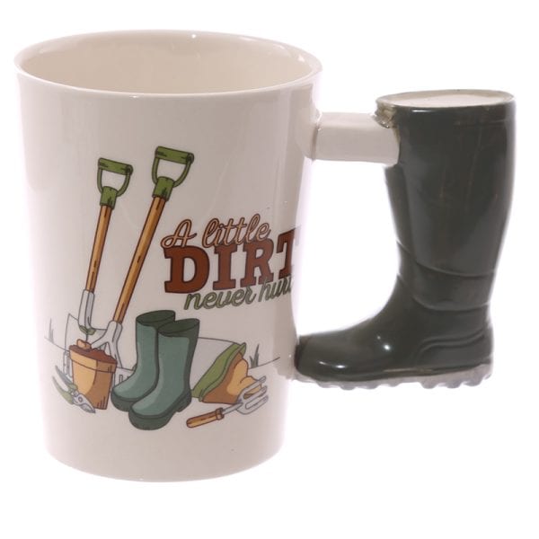 Shaped Handle Ceramic Mug - Garden Wellington SMUG104 - Image 1