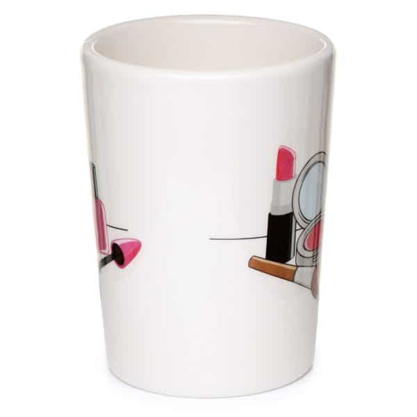 Shaped Handle Ceramic Mug - Lipstick SMUG107 - Image 4