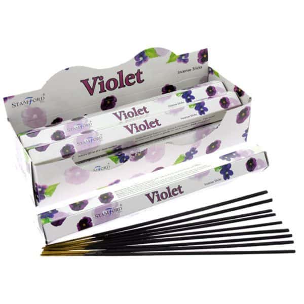 Stamford Hex Incense Sticks - Violet INC222 - Image 1