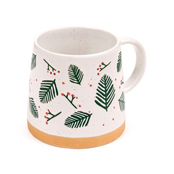 Stoneware Mug - Pine Sprigs & Berries XMUG482 - Image 6