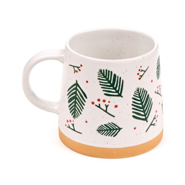 Stoneware Mug - Pine Sprigs & Berries XMUG482 - Image 4