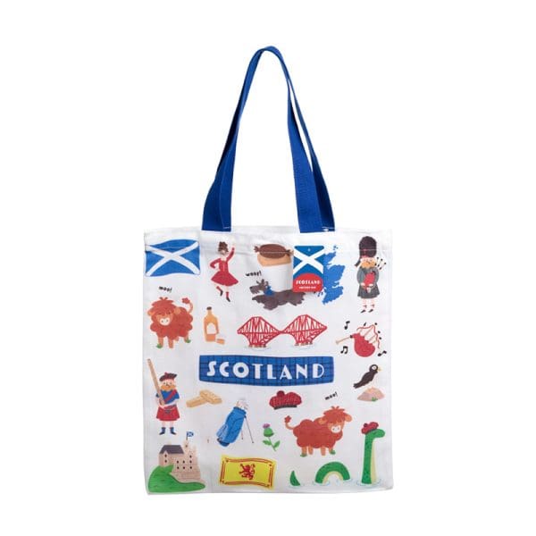 Tote Shopping Bag - Scotland Souvenir CBAG128 - Image 2