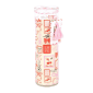 Valentine Postage Stamp Print Sparkling Rose Tube Candle