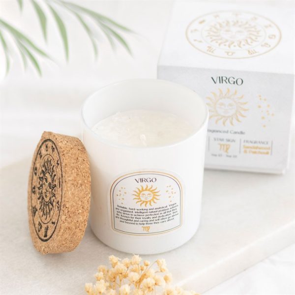 Virgo Sandalwood & Patchouli Gemstone Zodiac Candle Virgo Sandalwood & Patchouli Gemstone Zodiac Candle