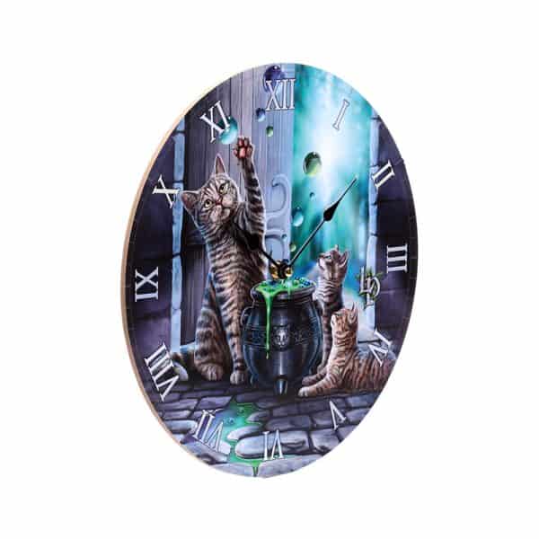 Wall Clock - Lisa Parker Hubble Bubble Cat and Kitten CLCK32 - Image 2