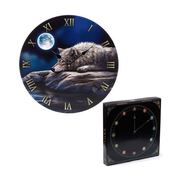 Wall Clock - Lisa Parker Quiet Reflection Wolf CLCK34 - Image 6
